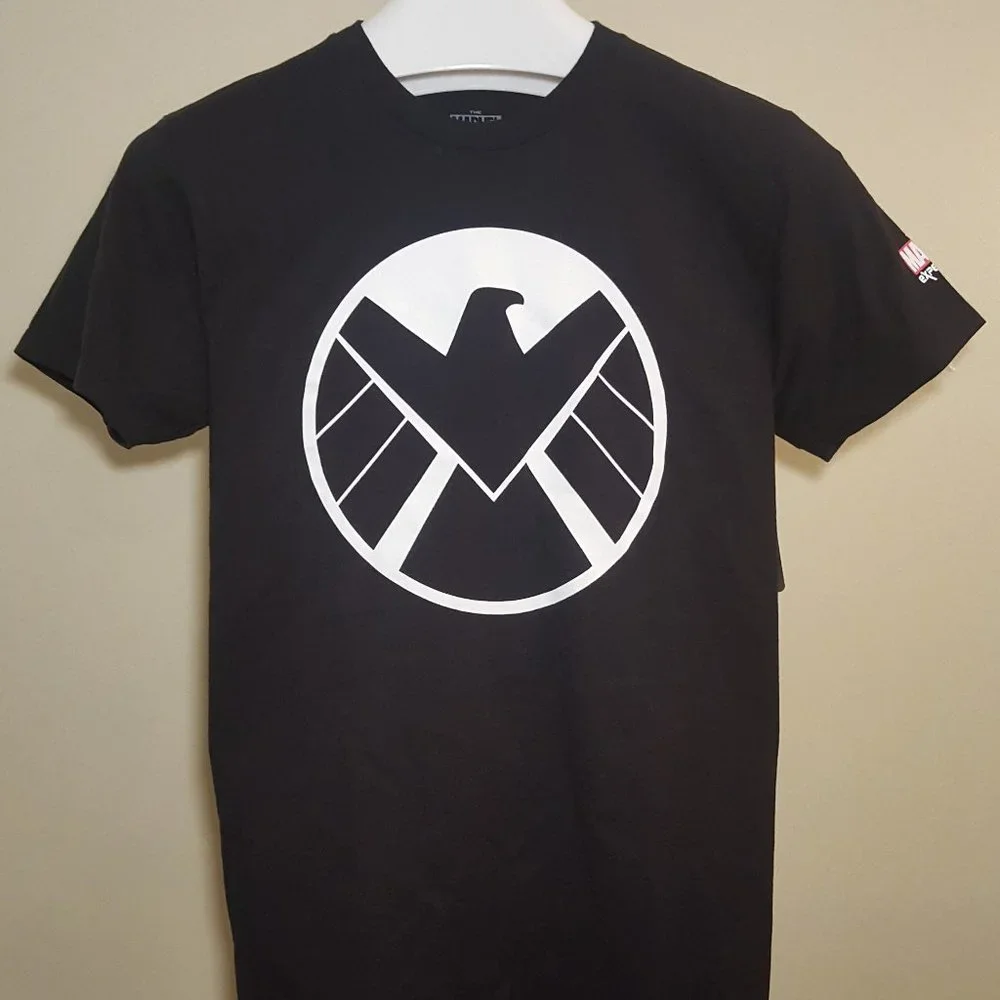 MARVEL SHIELD T-SHIRT - Agents of Shield Logo - Picture 1 of 6
